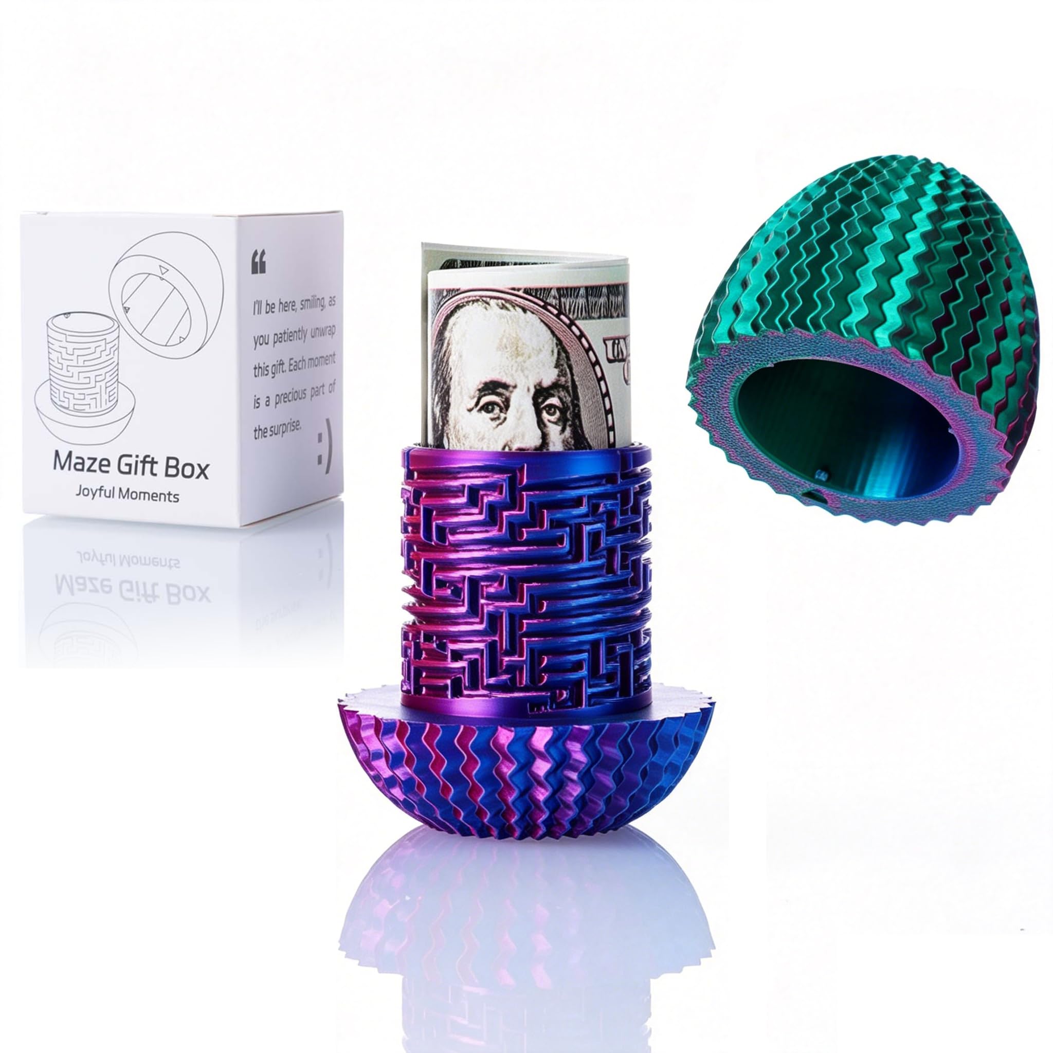 【未開封シュリンク付き】eu版 maze of memories 1箱 1box Amazon.com: JHBEEY Maze Puzzle Box for Cash Gift, Money Holder